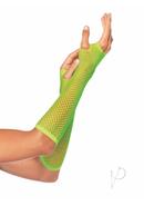 Leg Avenue Triangle Net Finglerless Gloves - O/s - Neon...